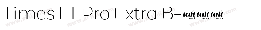 Times LT Pro Extra B字体转换